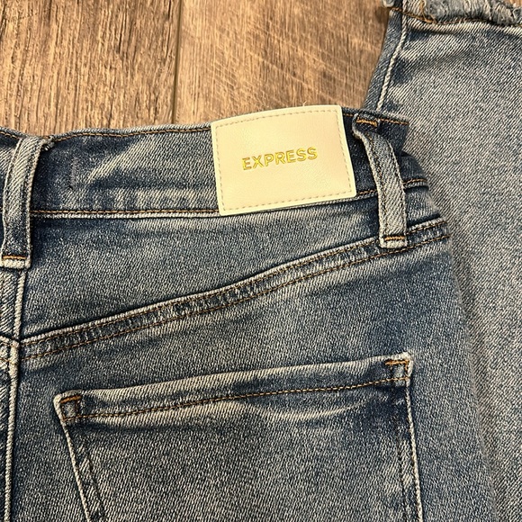 Women’s Distressed Express Jeans White Label Skinny High Rise Size 4 Short - Picture 6 of 7